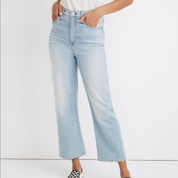 Madewell Denim - Madewell slim wide leg crop